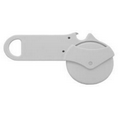 Pizza Cutter W/Bottle Opener - White